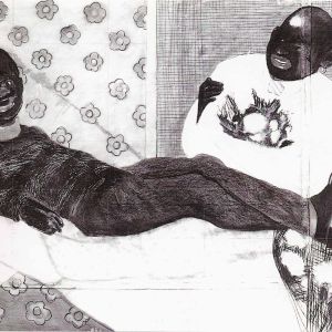 Olympia, 1994 - charcoal on paper - ca 180 x 240 cm