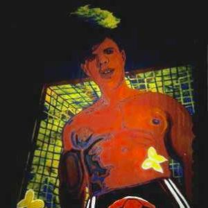 Euro 2000, 2000 - acrylic on paper - 200 x 150 cm