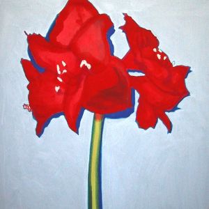 Amaryllis, 2000  - acrylic on canvas - 100 x 70 cm