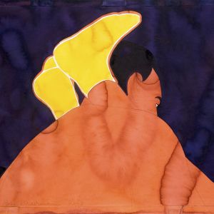 No Title, 2003 - watercolor on canvas - 70 x 100 cm