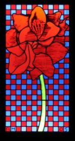 Amaryllis, 2005 stained glass 123 x 62 cm private collection.jpg